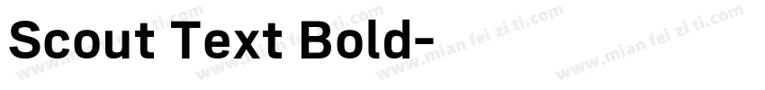 Scout Text Bold字体转换
